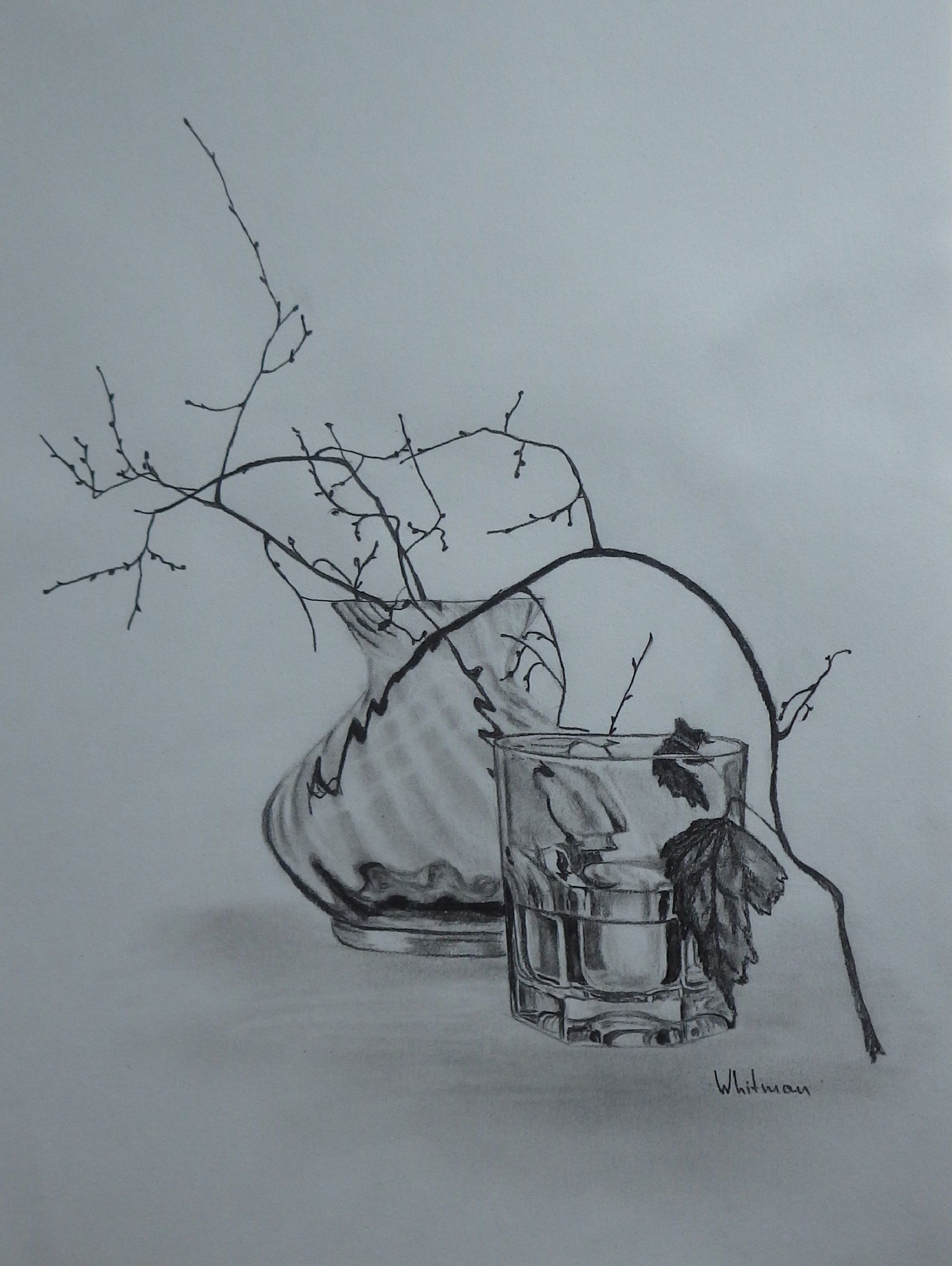 1968x2616 Vase And Glass, Pencil Drawing Flowers In Art Drawings - Pencil Drawing Editor