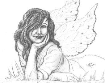 340x270 fairy pencil drawing etsy - Pencil Drawing Fairies