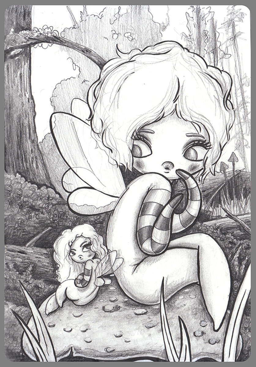 837x1200 fantasy pencil drawings fairy pair - Pencil Drawing Fairies
