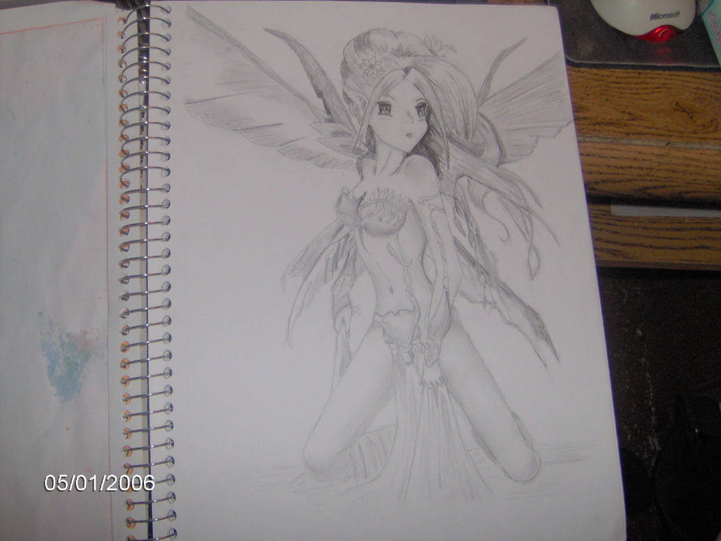 1032x774 fairy pencil drawing - Pencil Drawing Fairies