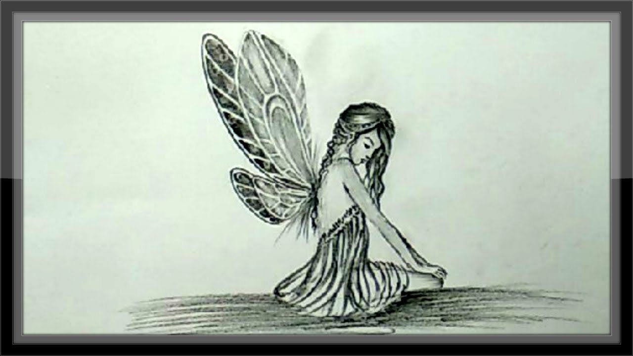 1280x720 cool drawings - Pencil Drawing Fairies