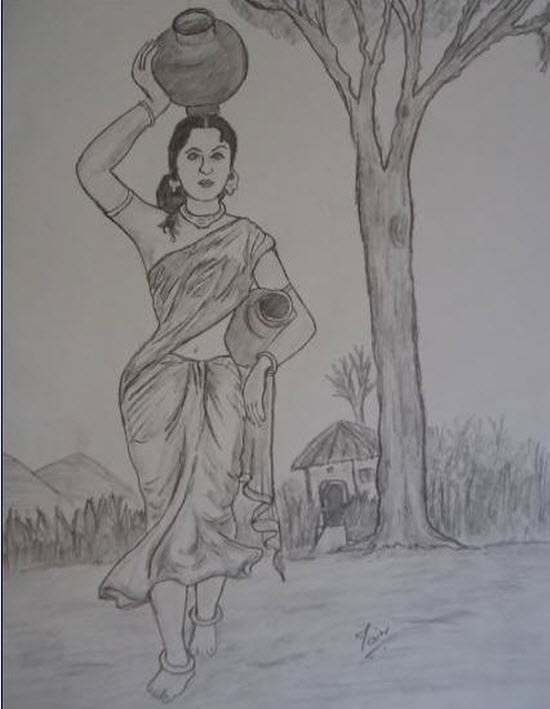 550x709 Pencil Drawing Pictures Of Women - Pencil Drawing Gallery