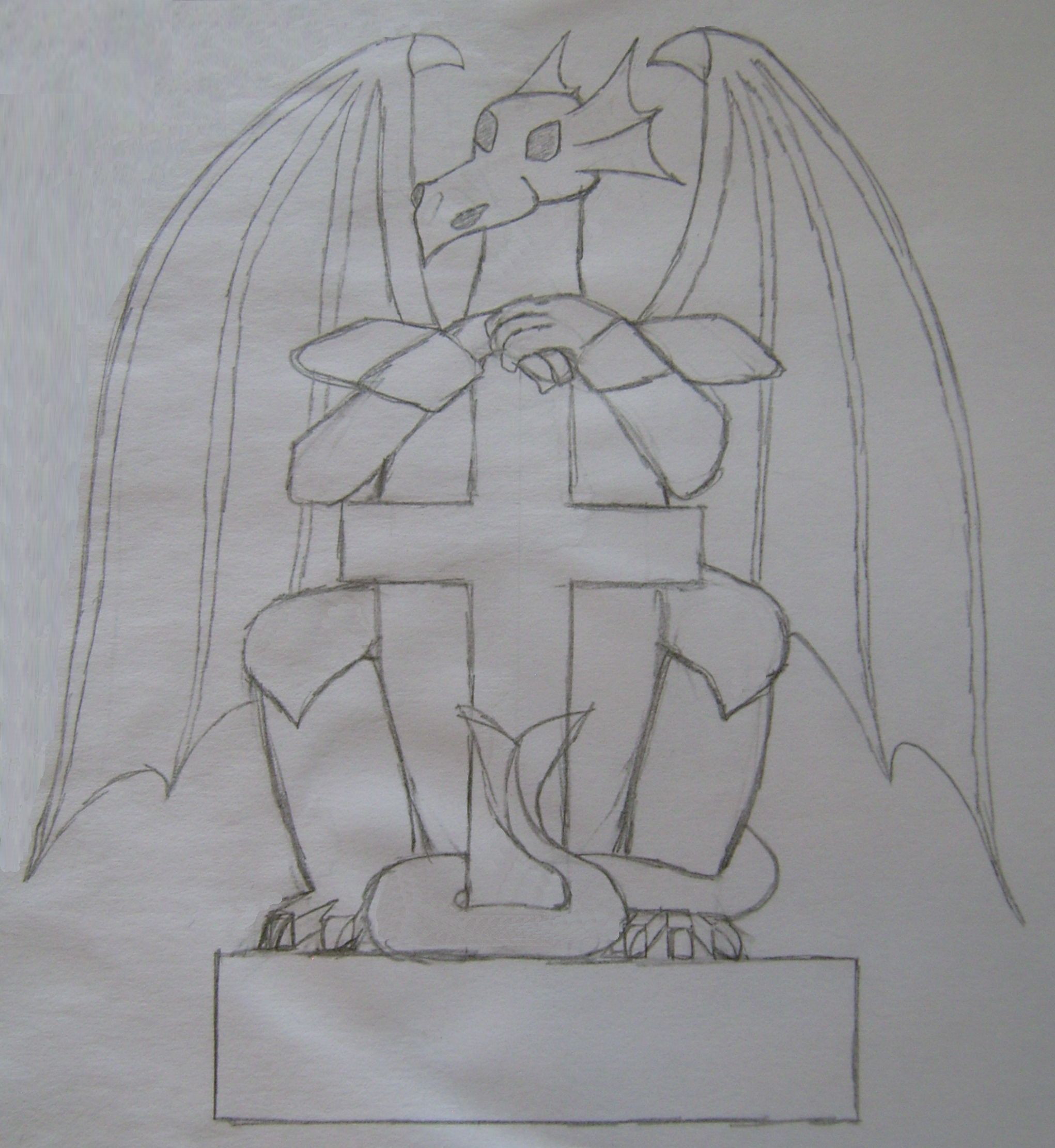 2042x2222 Filepencil Drawing - Pencil Drawing Of A Dragon