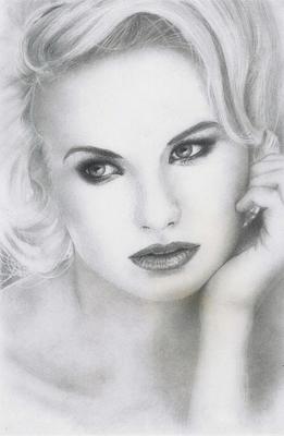 261x400 Pencil Drawing Girl - Pencil Drawing Of Girl