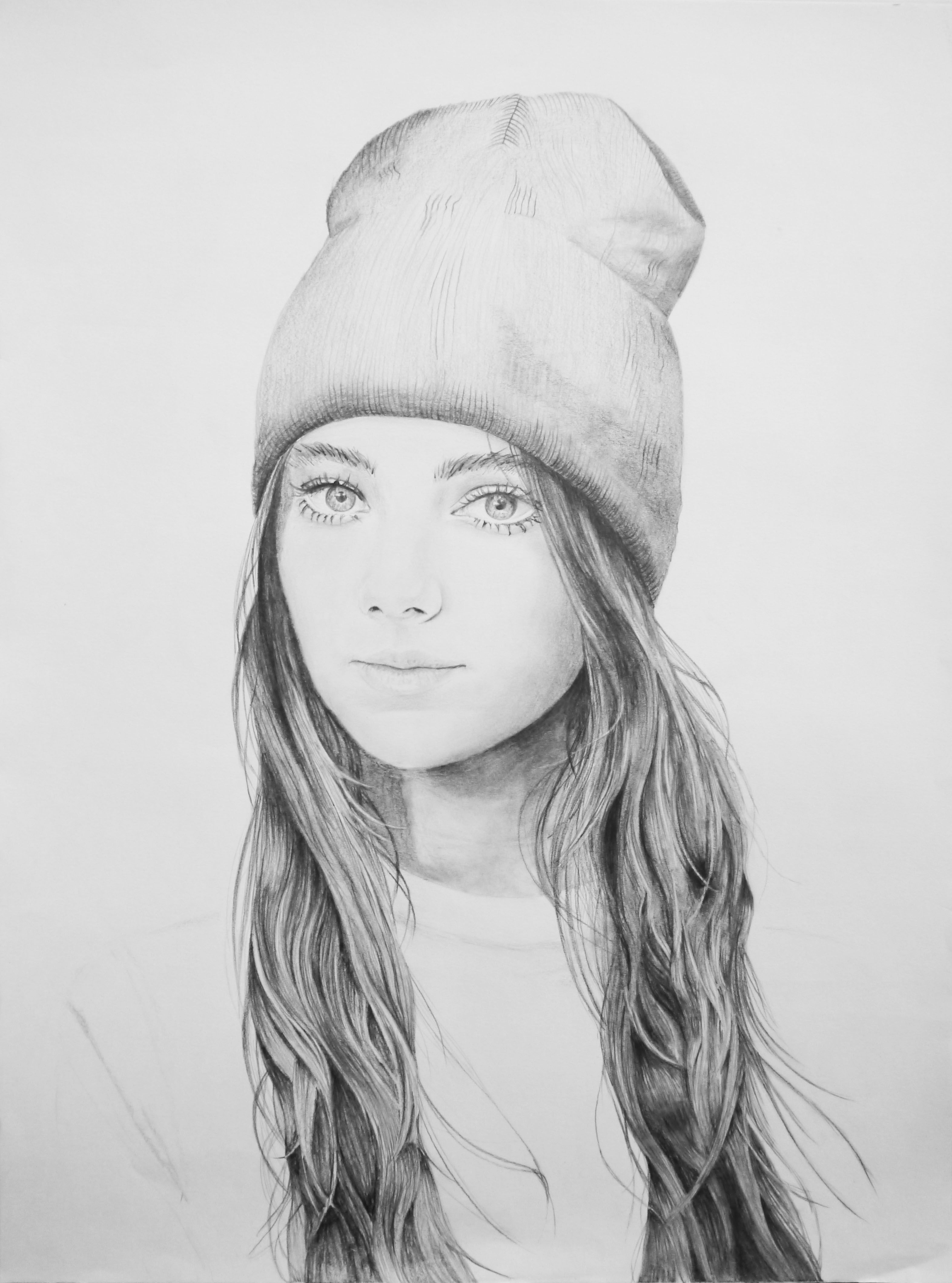 3144x4236 Girl Pencil Drawing - Pencil Drawing Of Girl