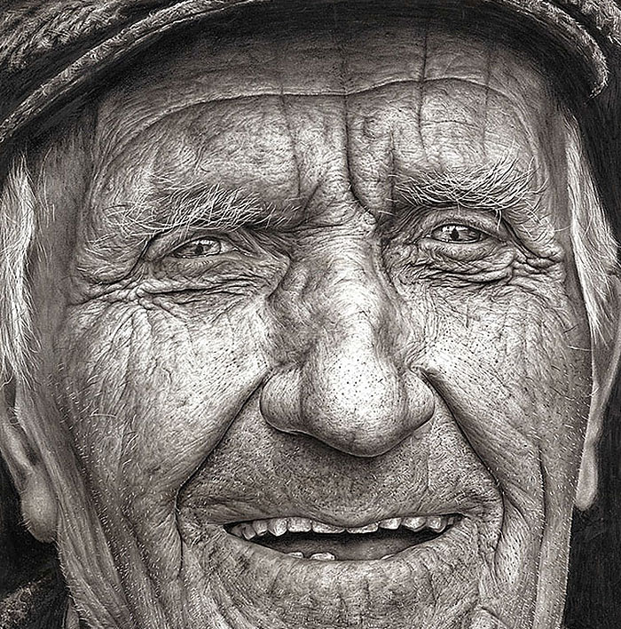 700x708 year old girl wins national art competition with stunning hyper - Pencil Drawing Of Girl
