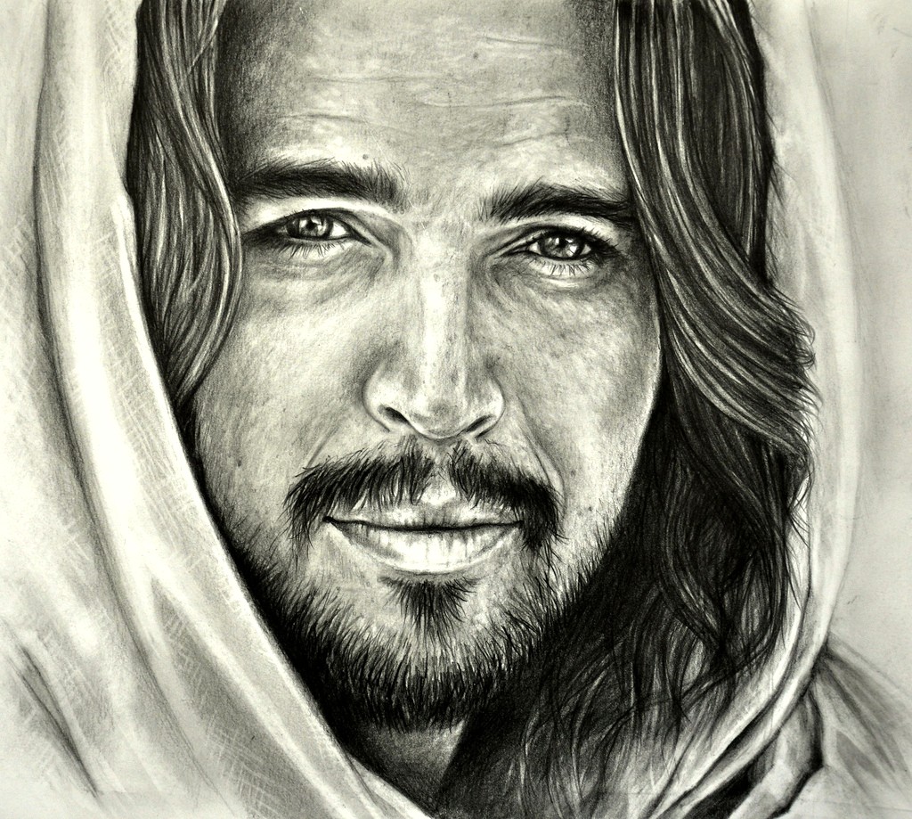 Pencil Drawing Of Jesus Face at PaintingValley.com | Explore collection ...