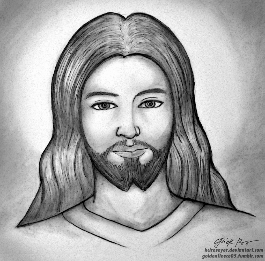 Pencil Drawing Of Jesus Face at PaintingValley.com | Explore collection