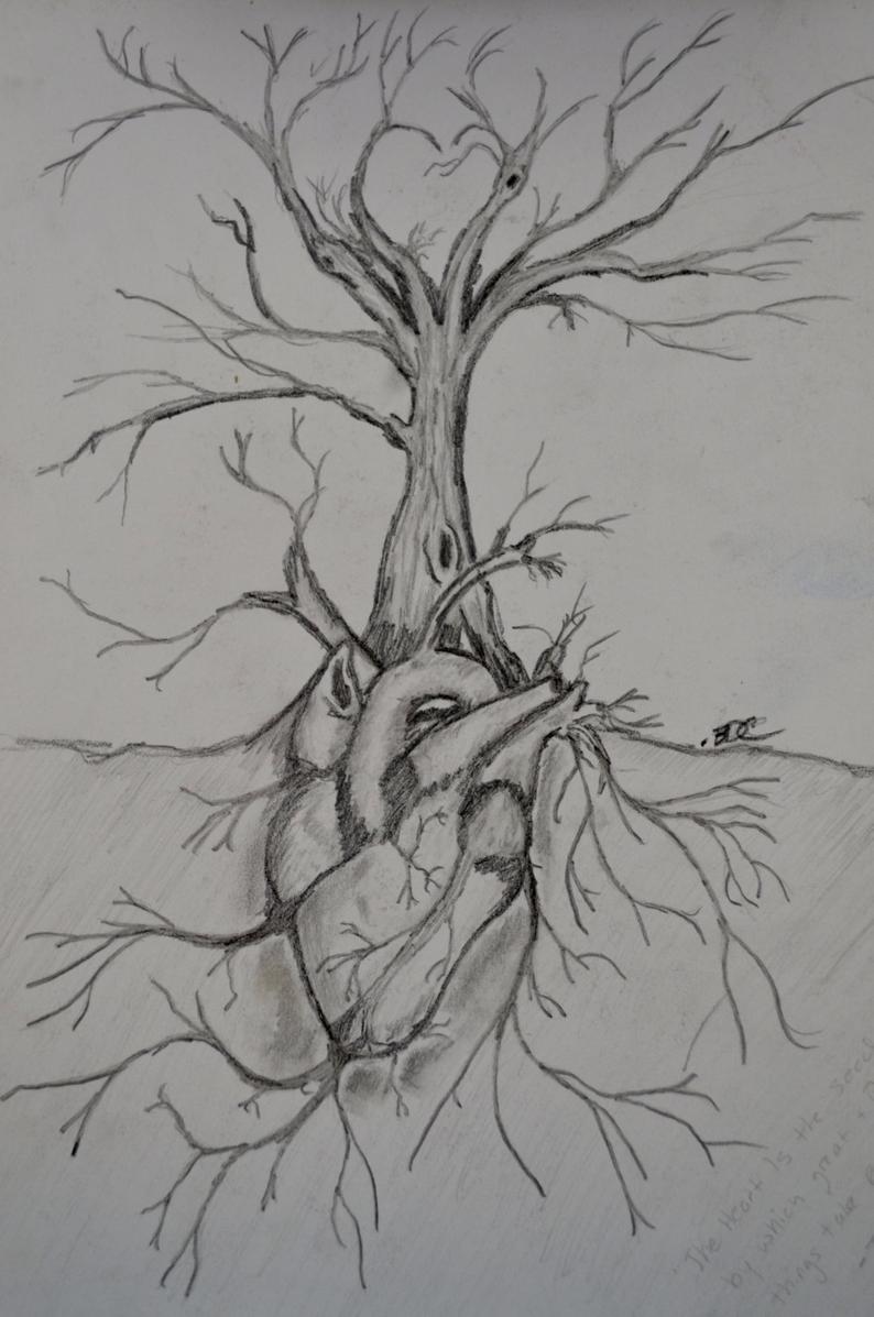 794x1197 Giclee Print Tree Of Life Hand Made Pencil Etsy - Pencil Drawing Of Tree Of Life