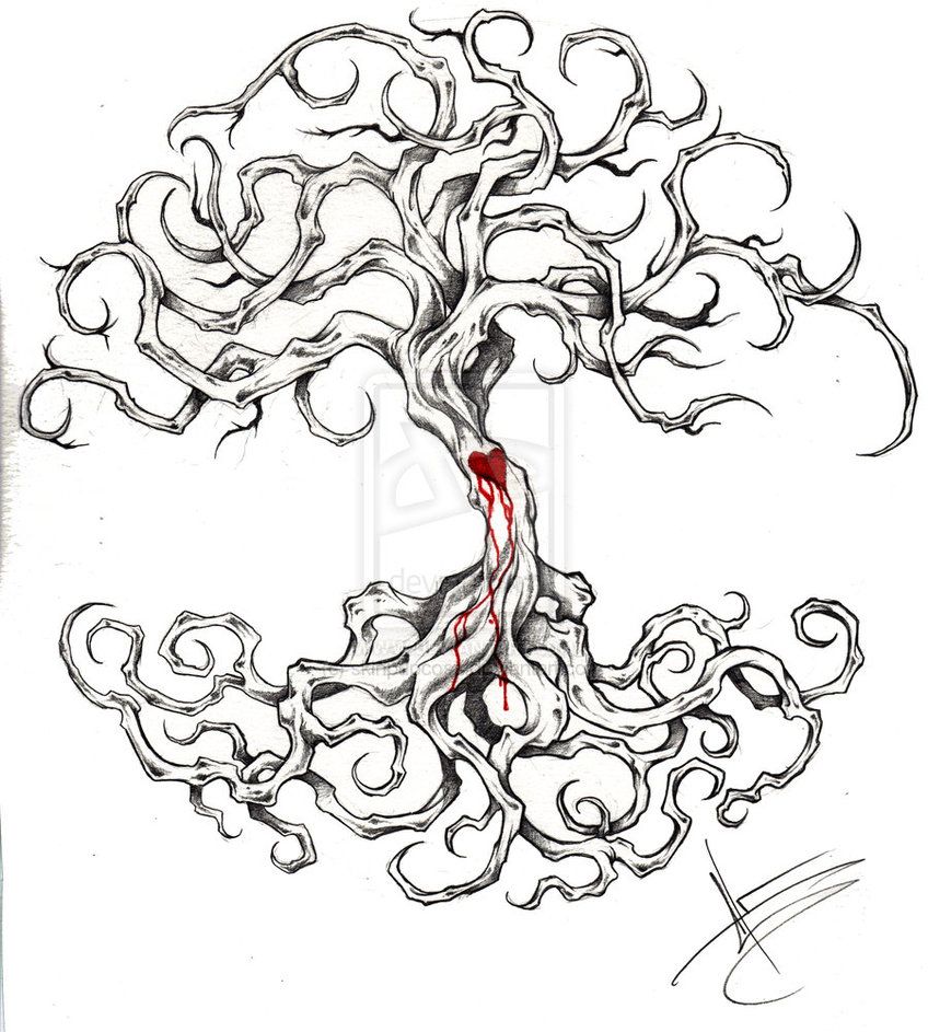 848x943 Tattoo Stencil And Pencil Drawings And Sketches Tree Of Life - Pencil Drawing Of Tree Of Life