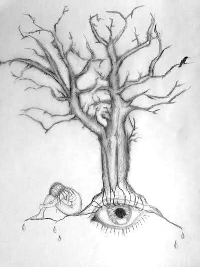 399x532 Tree Of Life Pencil Sketch Original Piece Golime Designs Etsy - Pencil Drawing Of Tree Of Life