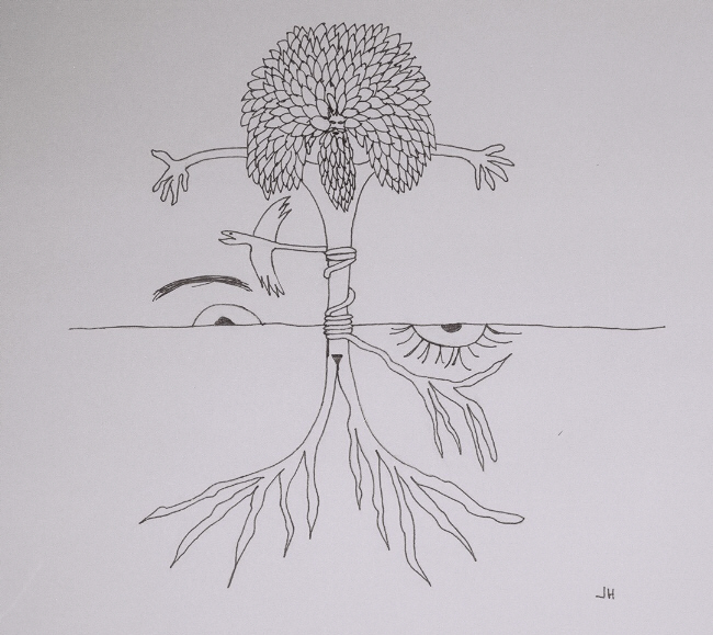 650x579 Abstract Art Work Pencil Drawing Tree Of Life - Pencil Drawing Of Tree Of Life