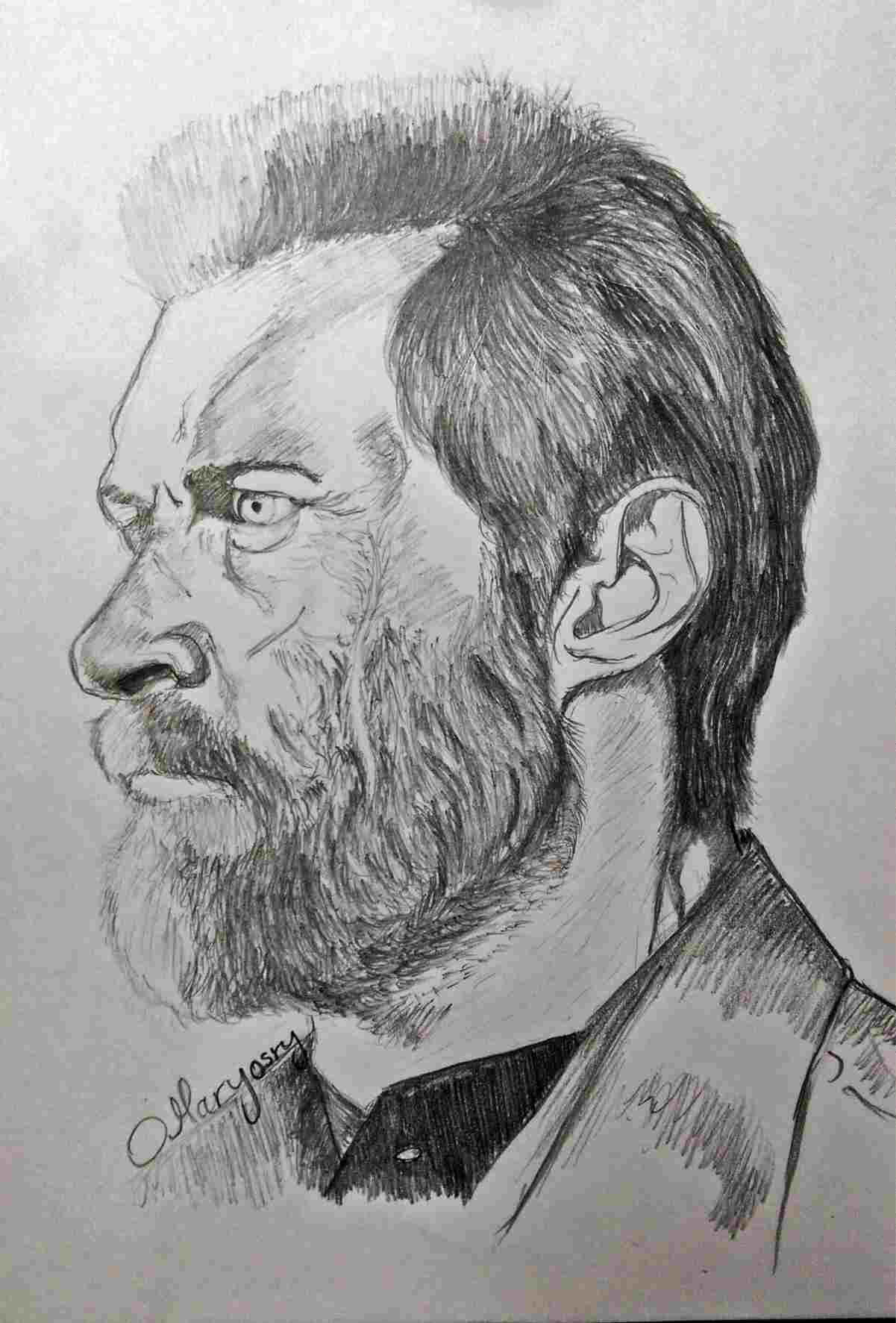 1201x1773 pencil pencil drawing of wolverine face sketch of deadpool drawing - Pencil Drawing Of Wolverine