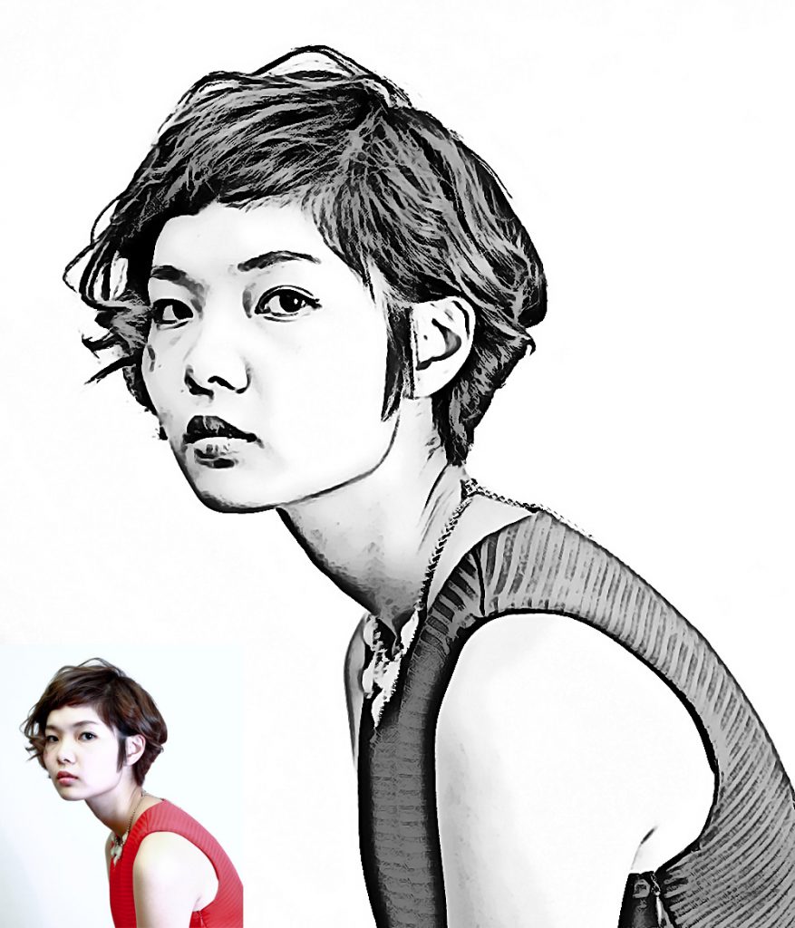 877x1024 pencil drawing photoshop action - Pencil Drawing Photoshop