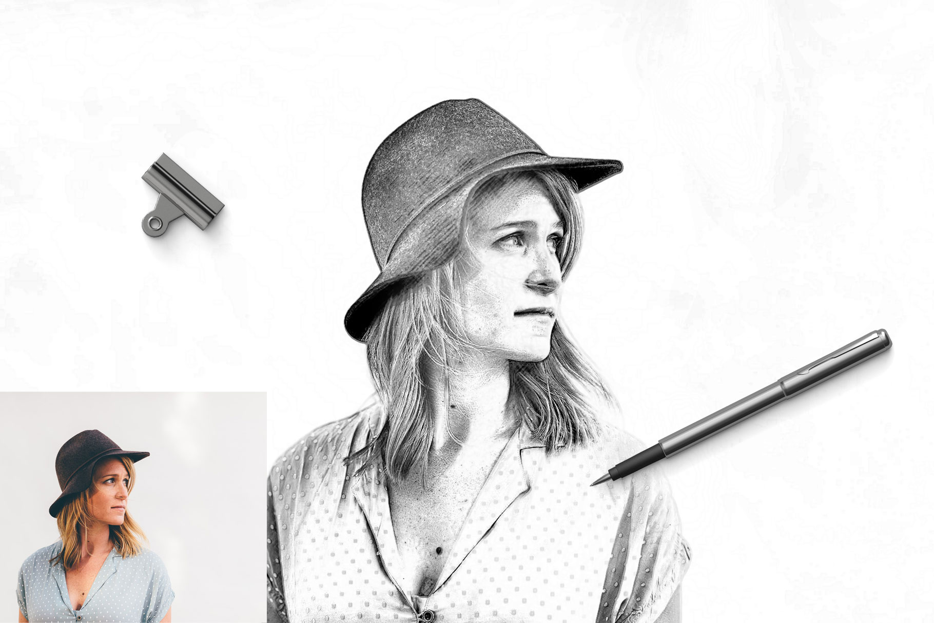 1820x1214 pencil drawing photoshop action - Pencil Drawing Photoshop