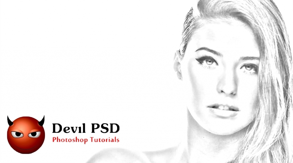 1024x571 sketch photoshop tutorial gallery - Pencil Drawing Photoshop