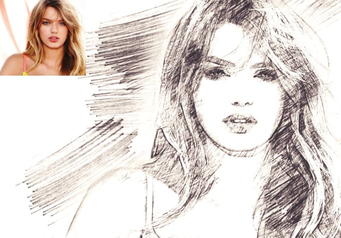 680x474 Draw Pencil Sketch - Pencil Drawing Photoshop Action