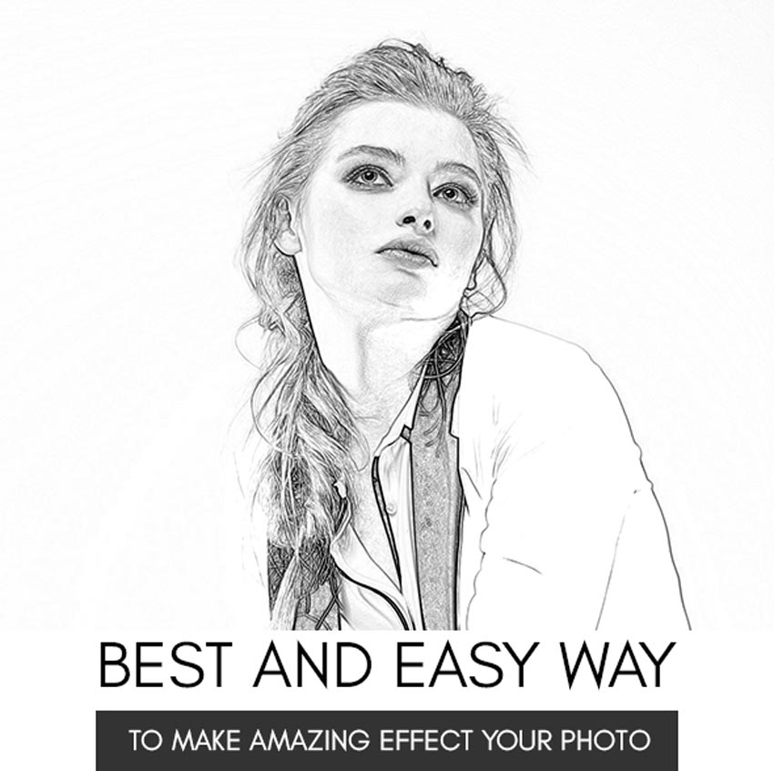850x846 best photo to pencil drawing effect actions for photoshop - Pencil Drawing Photoshop Action
