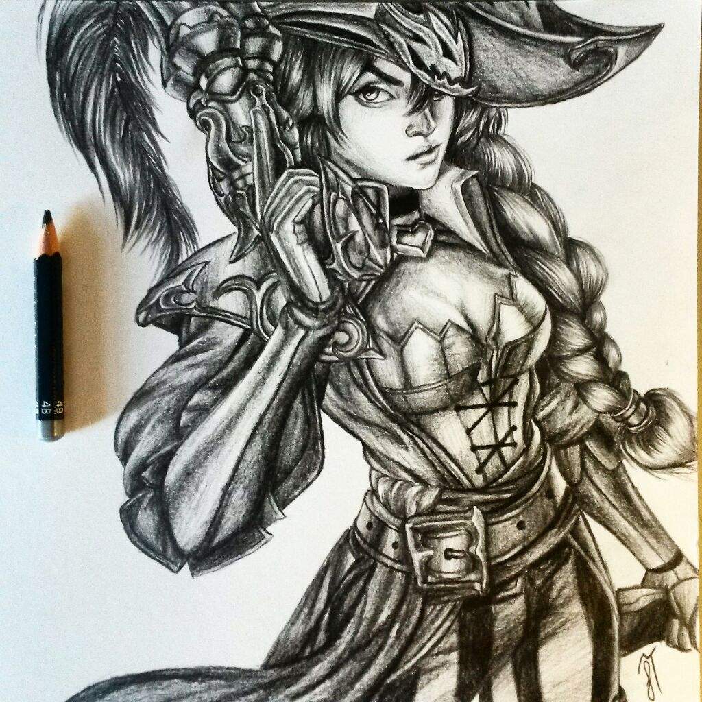 1024x1024 captain fortune pencil drawing video games amino - Pencil Drawing Video
