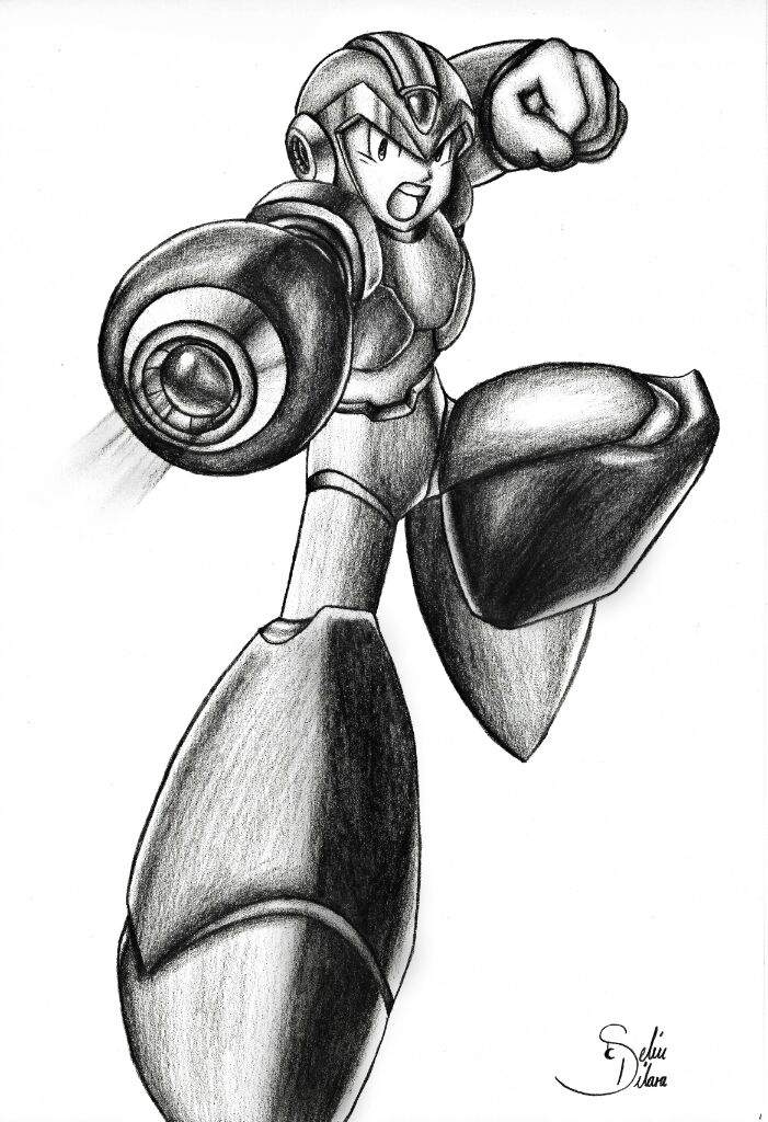 701x1024 megaman x pencil drawing video games amino - Pencil Drawing Video