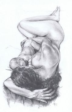 236x367 My Pencil Drawing Of Indian Mother Portraits In Drawings - Pencil Drawings Of Mother And Baby