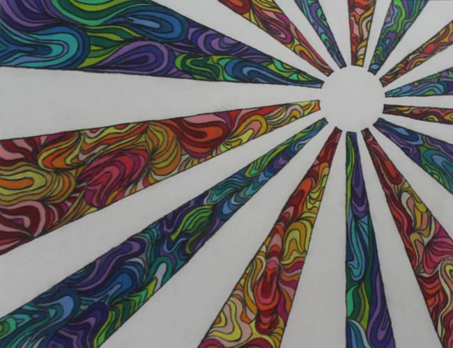 650x500 stunning sun rays colored pencil drawings and illustrations - Pencil Drawings Of The Sun