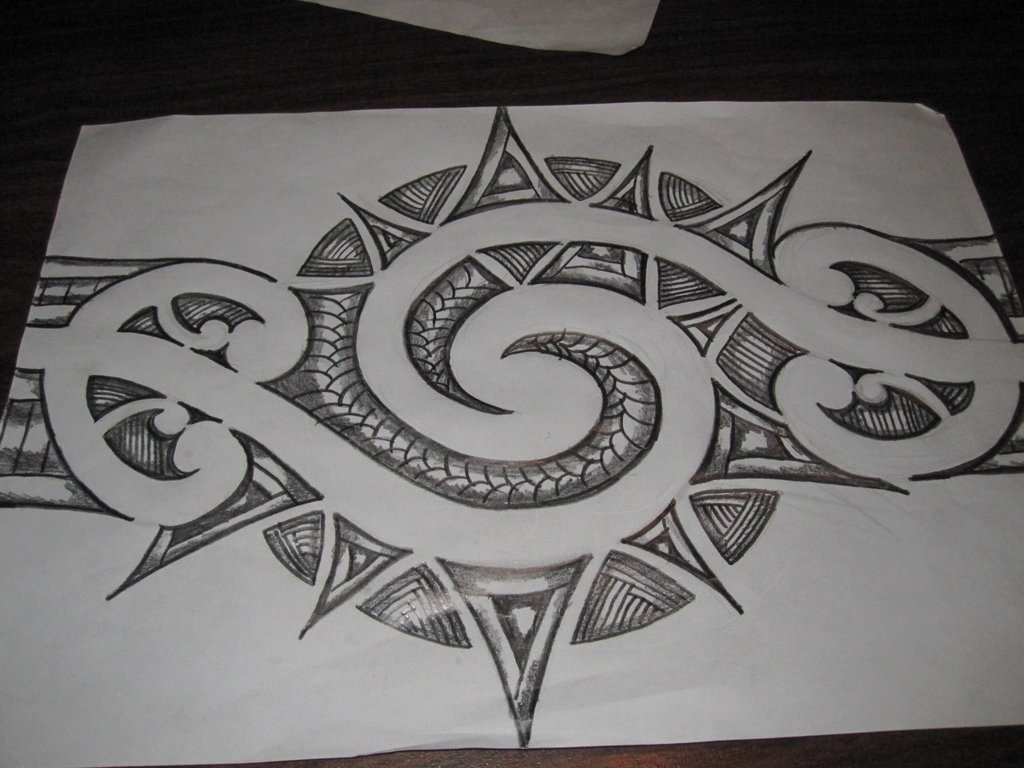 1024x768 pencil drawings tattoos more like maori inspired - Pencil Drawings Tattoos