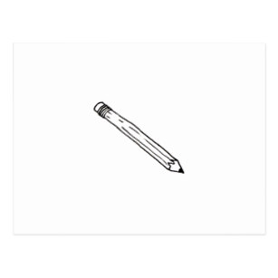 307x307 pencil drawing postcards zazzle au - Pencil Line Drawing