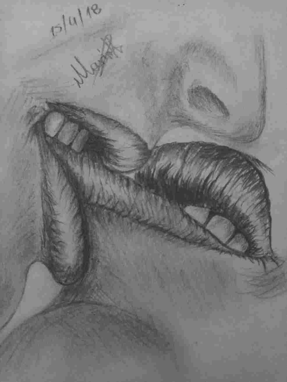 986x1315 biting how to draw biting lips step - Pencil Lip Drawing