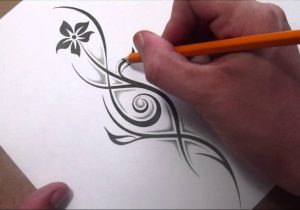 300x210 Flowers Pencil Shading Drawing Images How To Draw Hibiscus Flowers - Pencil Shading Drawing Pictures