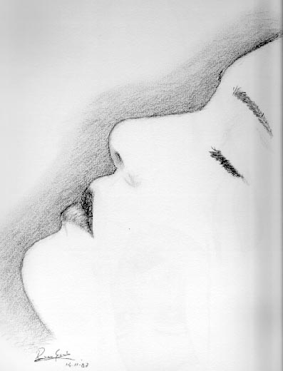 397x520 Pencil Drawings Of People - Pencil Shadow Drawing