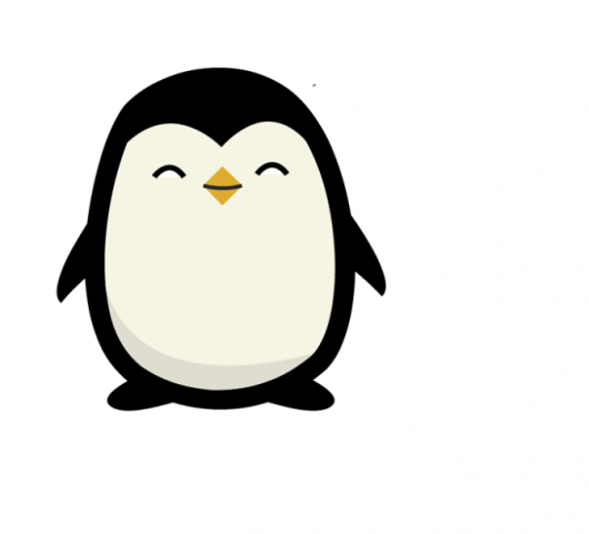 530x481 This Little Fella Makes Me Happy Just Looking - Penguin Cartoon Drawing