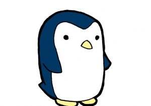 300x210 how to draw a cute cartoon penguin with free cute cartoon penguin - Penguin Drawing Cute