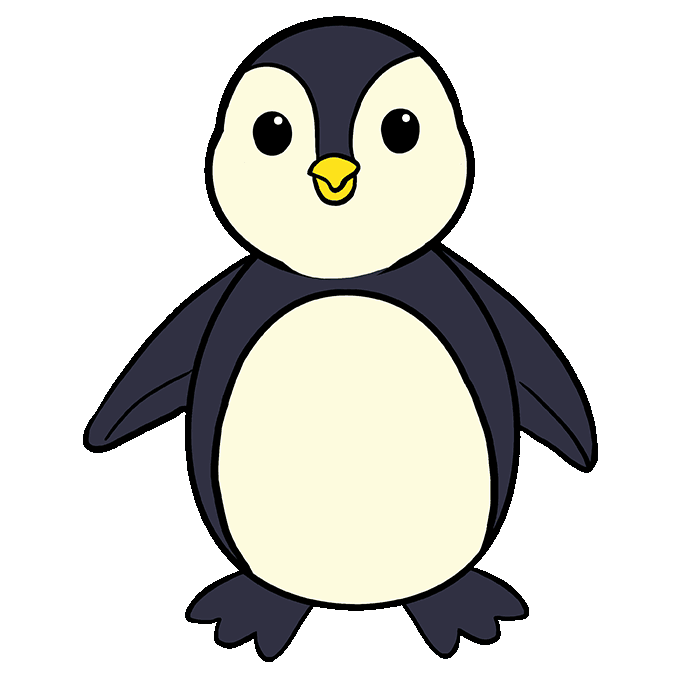 680x678 how to draw a penguin really easy drawing tutorial - Penguin Drawing Easy