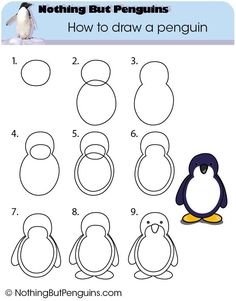 236x301 how to draw a penguin in easy steps doodling in easy - Penguin Drawing Easy