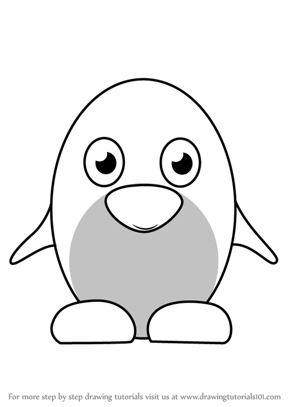 567x800 Learn How To Draw Penguin For Kids - Penguin Drawing For Kids