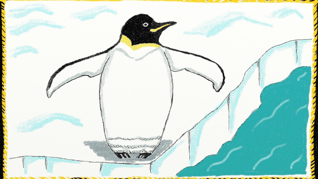1280x720 drawing a simple penguin how to draw a penguin drawing - Penguin Drawing For Kids