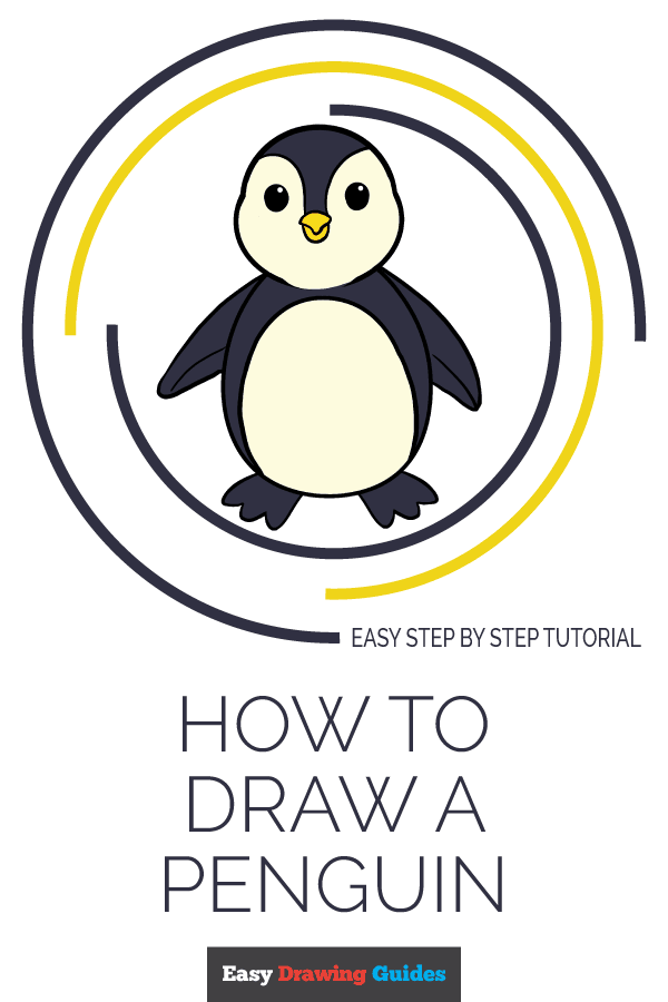 600x900 how to draw a penguin really easy drawing tutorial - Penguin Drawing Images