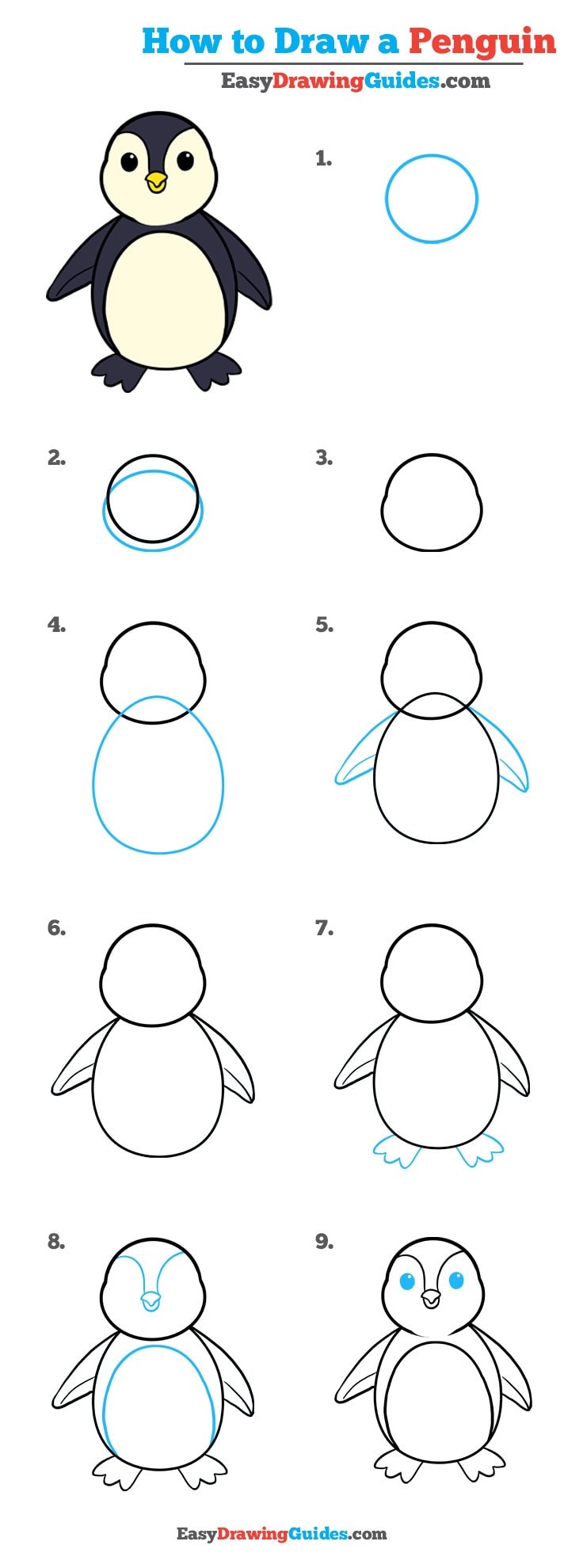 Penguin Drawing Step By Step At Explore Collection Of Penguin Drawing Step 