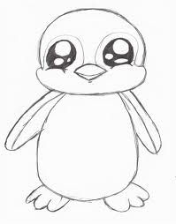 199x254 Cute Penguin Drawings - Penguin Drawing Step By Step