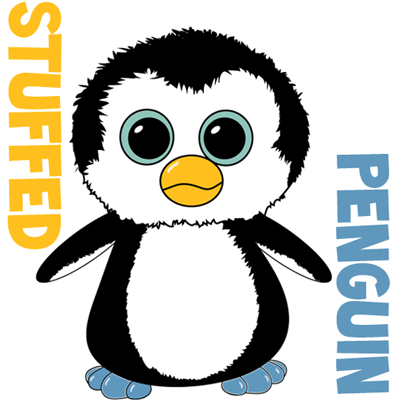 400x400 How To Draw Stuffed Baby Penguins With Easy Step - Penguin Drawing Step By Step