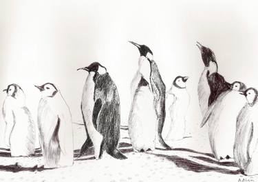 375x264 Happy Feet Drawing - Penguin Feet Drawing