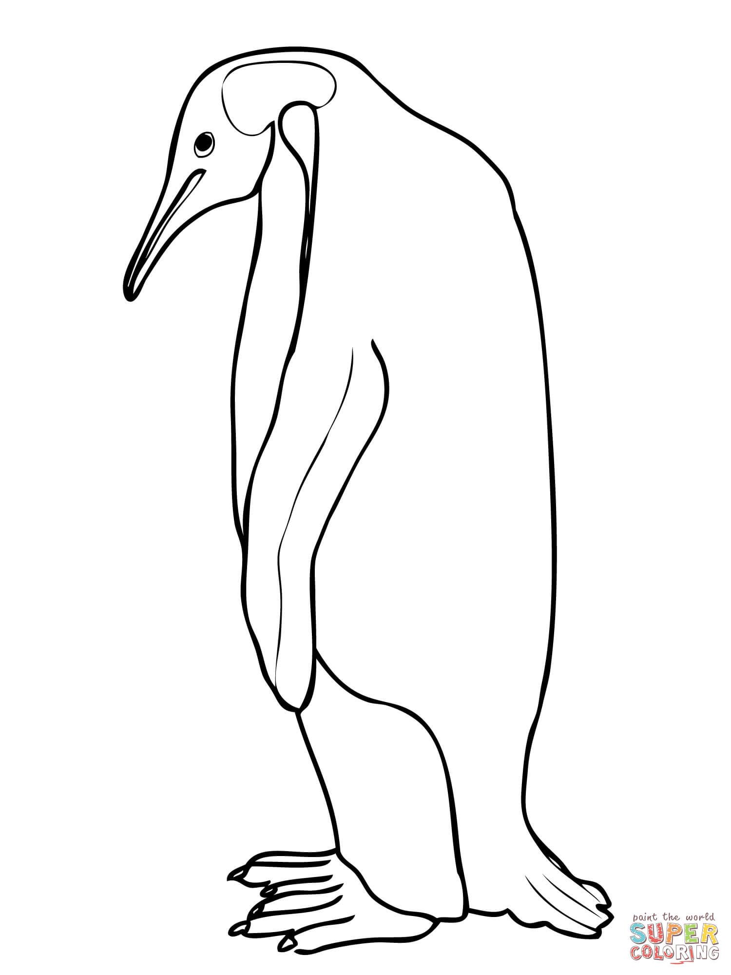 Penguin Line Drawing at PaintingValley.com | Explore collection of ...