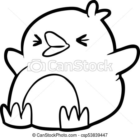 450x444 Line Drawing Of A Penguin - Penguin Line Drawing