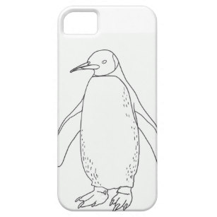 307x307 penguin line drawing gifts on zazzle - Penguin Line Drawing