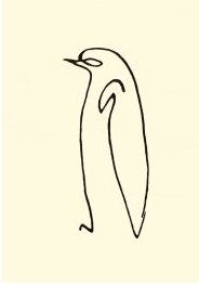184x262 penguin picasso's one line drawings art! picasso, picasso - Penguin Line Drawing