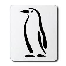 225x225 Penguin Line Art - Penguin Line Drawing
