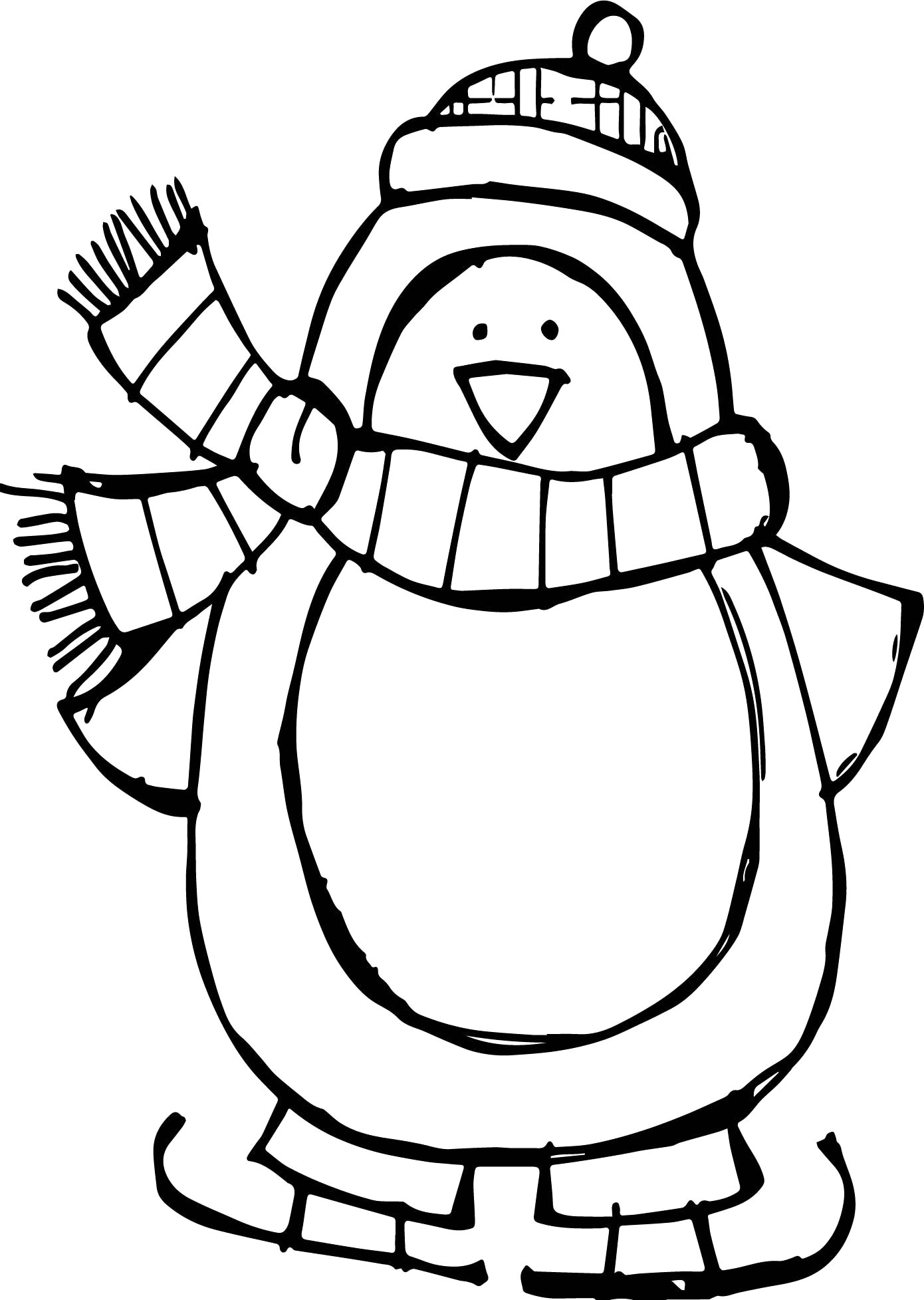 Penguin Outline Drawing at Explore collection of