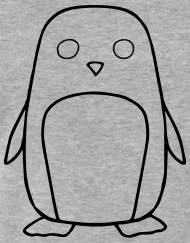190x243 owl outline drawing kids' premium hoodie spreadshirt - Penguin Outline Drawing