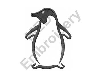 340x270 Penguin Embroidery Etsy - Penguin Outline Drawing